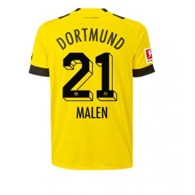 Herren Fußballbekleidung Borussia Dortmund Donyell Malen #21 Heimtrikot 2022-23 Kurzarm